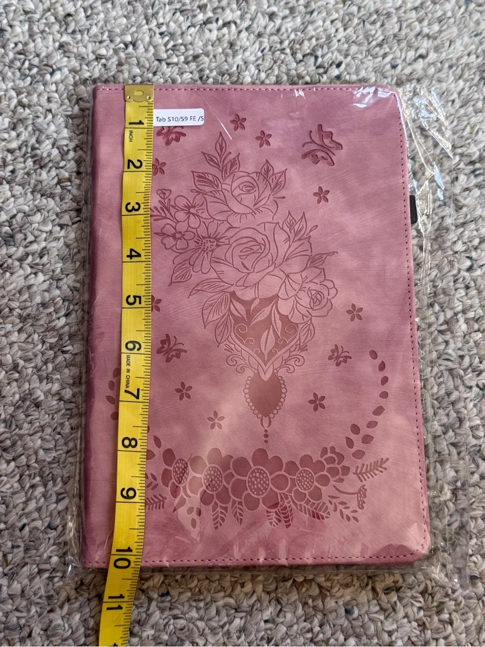 Samsung Galaxy Tab S10 FE S9 FE S9 Pink Floral Folio Case